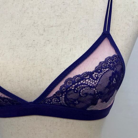 Anthropologie Real Underwear NWT Triangle Mesh Bra Women S - Picture 4 of 15